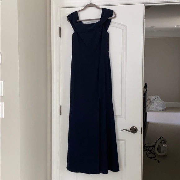 Dressy Navy Blue Gown - Picture 2 of 5